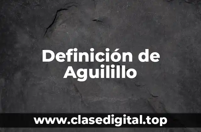 Definición de Aguilillo