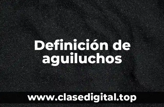Definición de aguiluchos