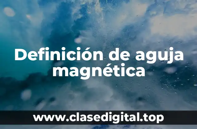 Definición de aguja magnética