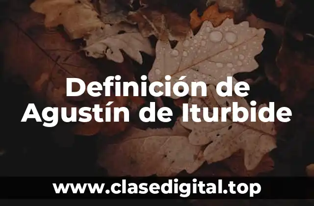 Definición de Agustín de Iturbide