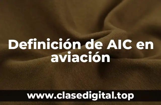 Definición técnica de AIC