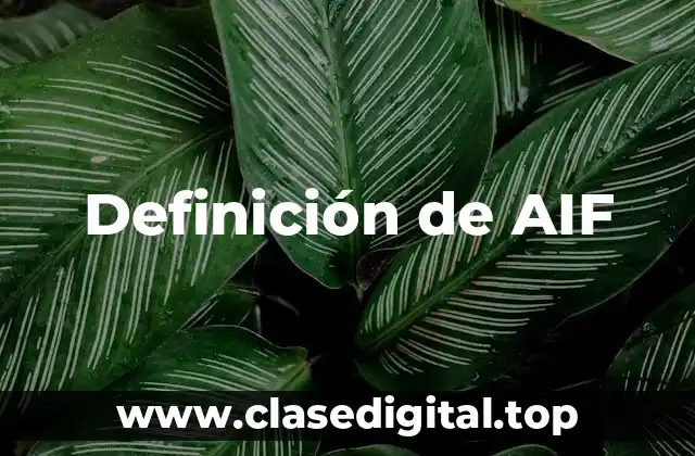 Definición de AIF