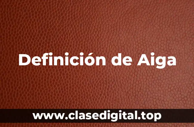 Definición de Aiga