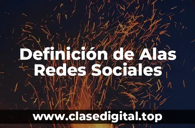 Definición de Alas Redes Sociales