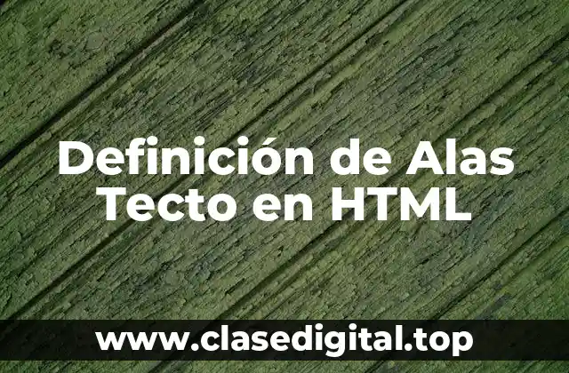 Ejemplos de Alas Tecto en HTML