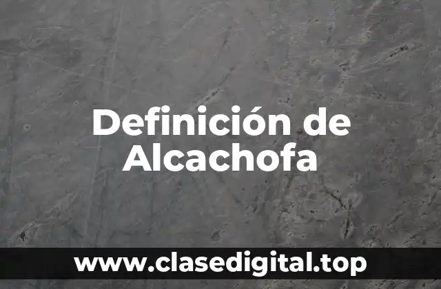 Definición de Alcachofa