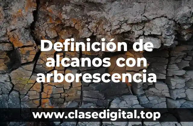 Definición de alcanos con arborescencia