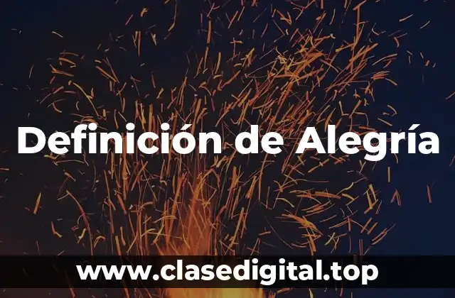 Ejemplos de Alegría