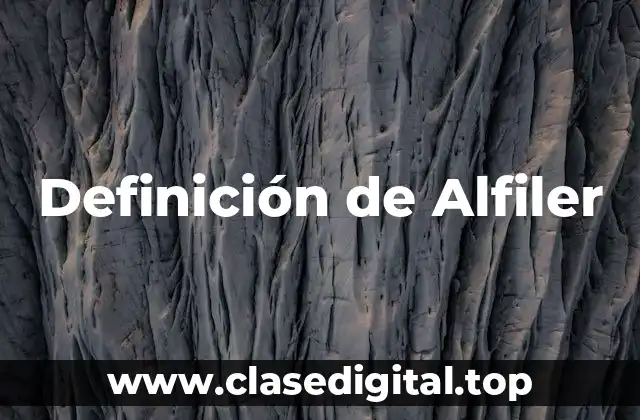 Definición de Alfiler