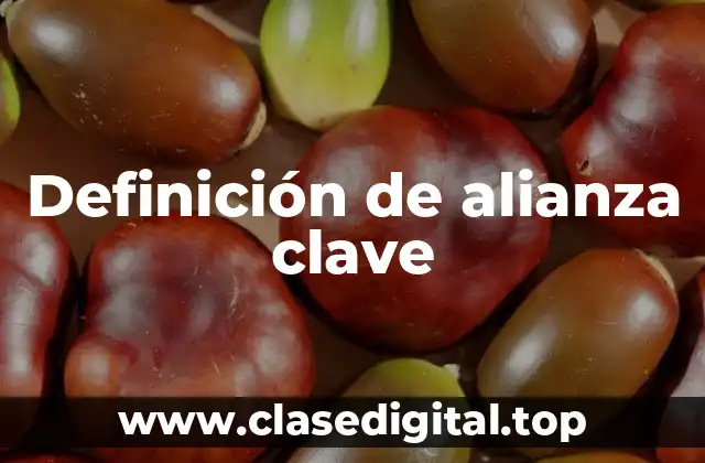 Definición de alianza clave