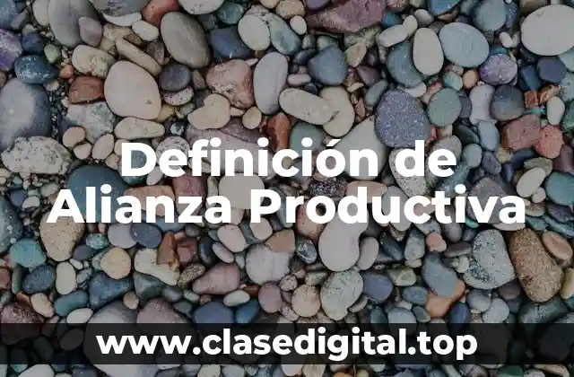 Definición de Alianza Productiva