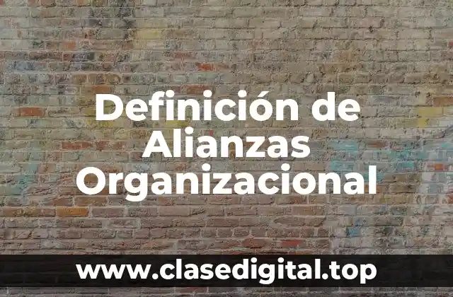 Definición de Alianzas Organizacional