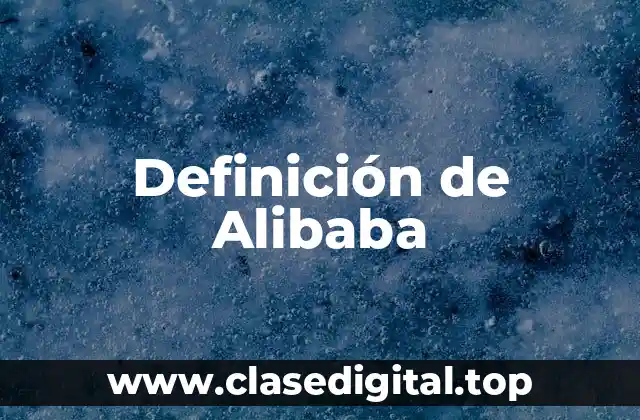 Definición de Alibaba