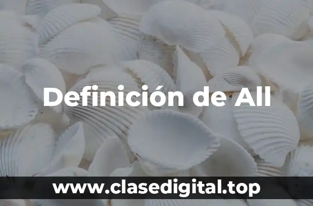 Definición técnica de All-in-One