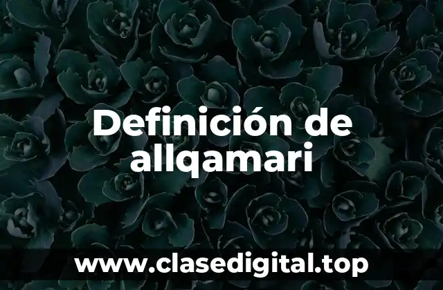Definición de allqamari