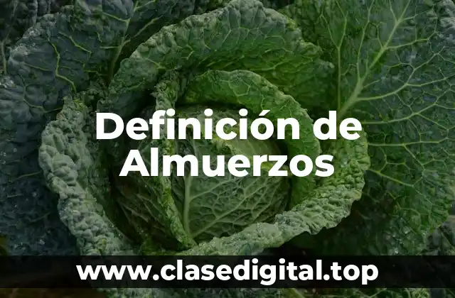Ejemplos de Almuerzos