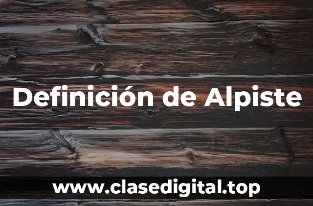 Definición de Alpiste