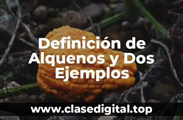 Definición de Alquenos y Dos Ejemplos