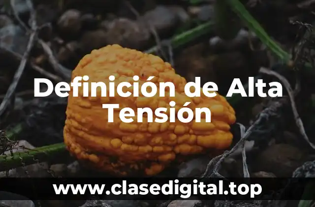 Definición de Alta Tensión