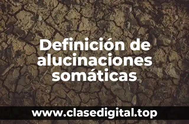 Definición de alucinaciones somáticas