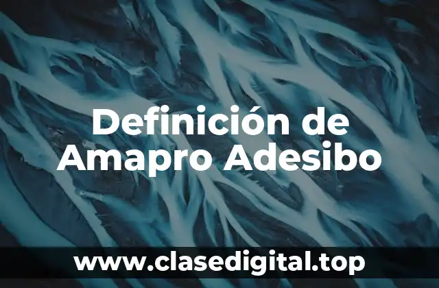 Definición de Amapro Adesibo