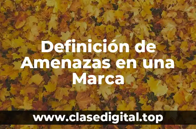 Definición de Amenazas en una Marca