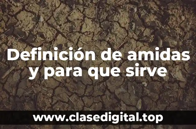 Definición de amidas y para que sirve