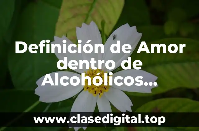 Definición de Amor dentro de Alcohólicos Anónimos