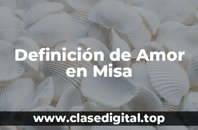 Definición de Amor en Misa