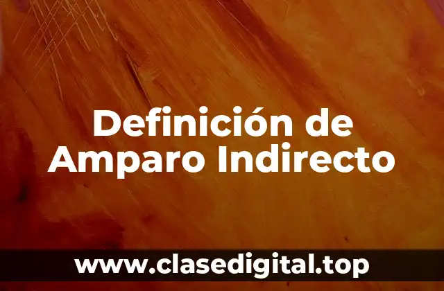Definición de Amparo Indirecto