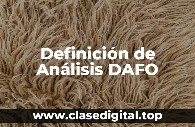 Definición de Análisis DAFO