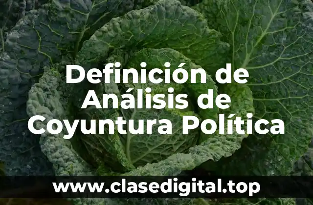 Definición de Análisis de Coyuntura Política