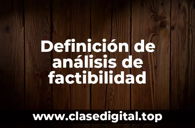 Ejemplos de análisis de factibilidad