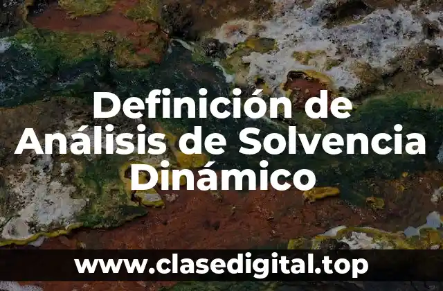 Definición de Análisis de Solvencia Dinámico