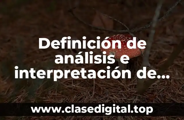 Definición de análisis e interpretación de resultados en una tesis
