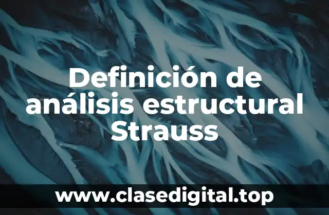 Definición de análisis estructural Strauss