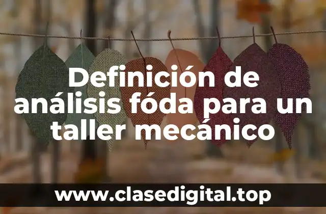 Ejemplos de análisis fóda