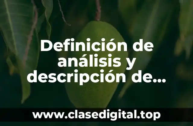 Ejemplos de análisis y descripción de puestos de un restaurante