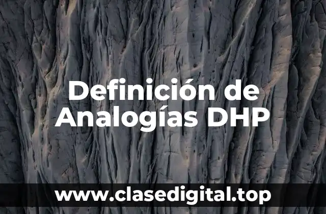 Definición de Analogías DHP