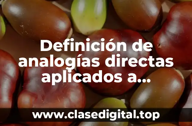 Definición de analogías directas aplicados a empresas