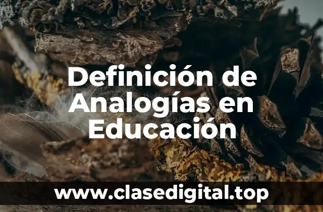 Definición de Analogías en Educación