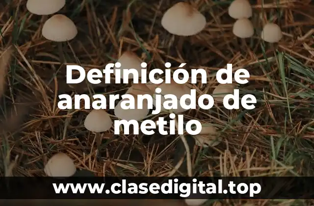 Definición de anaranjado de metilo