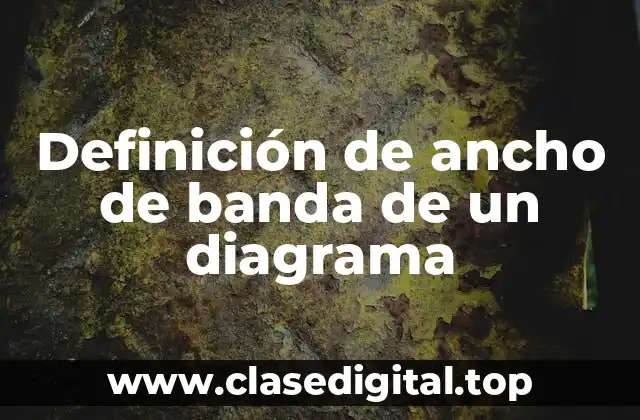 Definición de ancho de banda de un diagrama