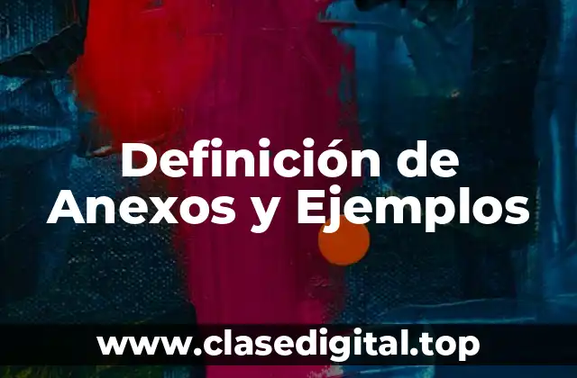 Definición de Anexos y Ejemplos