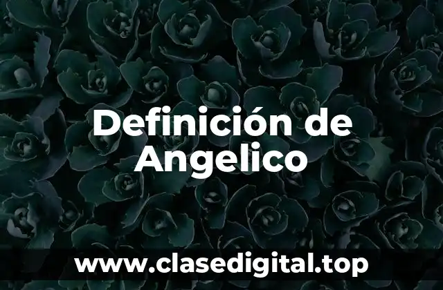 Definición de Angelico