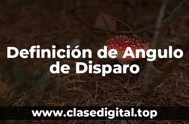Definición de Angulo de Disparo