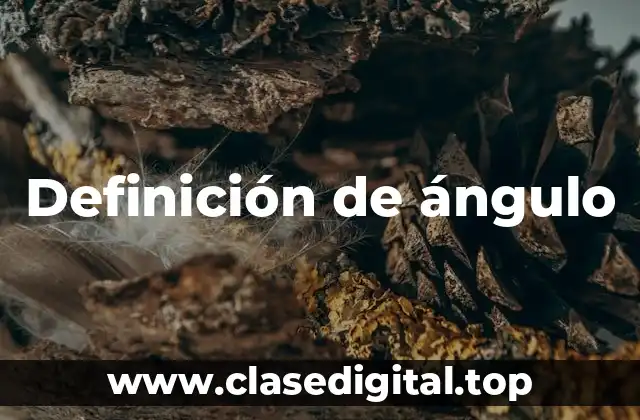 Definición técnica de ángulo