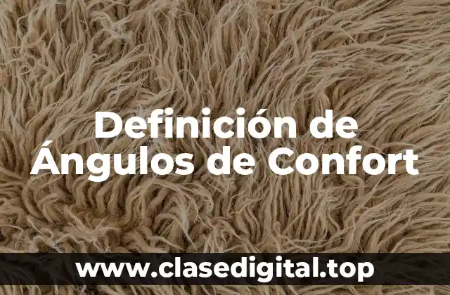 Definición de Ángulos de Confort