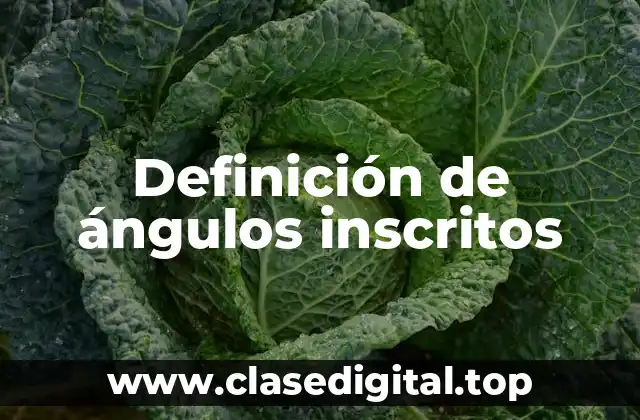 Definición de ángulos inscritos