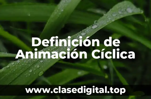 Definición de Animación Cíclica